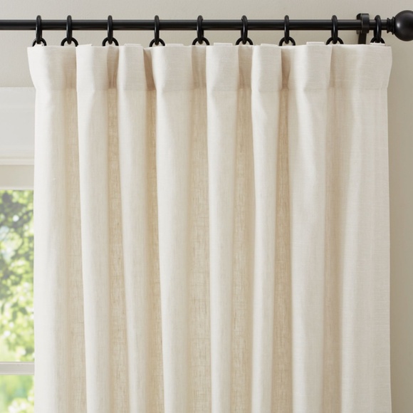 New - Set of 2 - Pottery Barn Emery Curtain - Ivory 50x84 inches - Picture 6 of 6